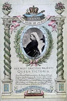 Festivities Prints: The Queen Victoria Jubilee celebrates the 50th anniversary of Queen Victoria's reign in 1887