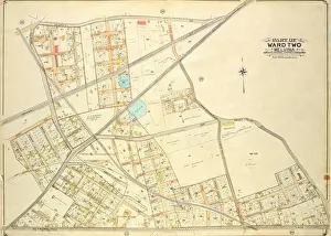 Cartographic Prints: Queens, Vol. 2, Double Page Plate No
