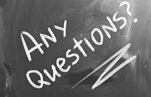 Signboard Prints: Any Questions Concept