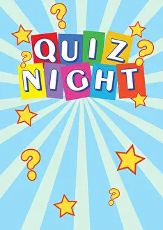Invitation Prints: Quiz Night Poster Leaflet for your Party or Social Event