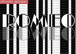 Sierra Prints: R (romeo) wallpaper background phonetic alphabet design for decoration