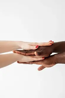 Discrimination Prints: Racial tolerance. Acceptance support