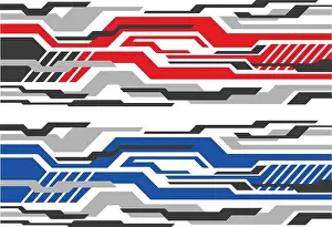 Decal Prints: racing car body wrap sticker design vector