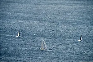 racing yachts on the river derwent in hobart tasmania