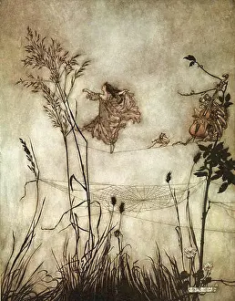 Early 20th Prints: Rackham Arthur - Peter Pan in Kensington Gardens - the Fairies Do Exquisite Dancing