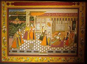 Stuttgart Prints: Radha and Krishna set, 6 of 7, by Govinda Chatera Chota for the Satasai of Bihari Lal