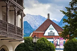 Oberland Prints: Radio Oberland radio station building Garmisch-Partenkirchen Bavaria Germany Europe