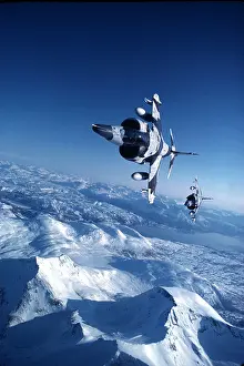 Head On Prints: RAF Harriers in snow camouflage