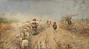 Shepherds Prints: Rafael Senet Pérez's Heimkehr der Herde (Return of the Herd)