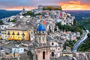 Ragusa Ibla, Sicily, Italy at dawn