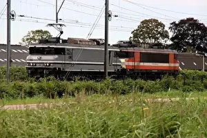 Delay Prints: Rail Force One Alsthom 1600/1800 1829 and NS 1830 locomotives on track at Moordrecht in the Netherlands