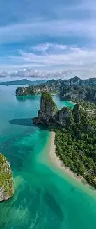 Railay Beach Krabi Thailand, the tropical beach of Railay Krabi