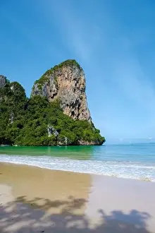 Blue Island Prints: Railay Beach Krabi Thailand, the tropical beach of Railay Krabi