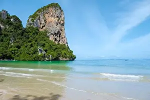 Blue Island Prints: Railay Beach Krabi Thailand, the tropical beach of Railay Krabi