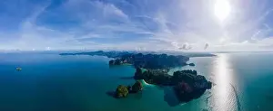 Blue Island Prints: Railay Beach Krabi Thailand, the tropical beach of Railay Krabi