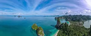 Railay beach Krabi Thailand, tropical beach of Railay Krabi