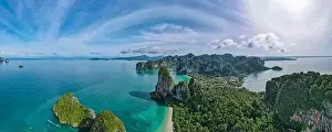 Railay beach Krabi Thailand, tropical beach of Railay Krabi