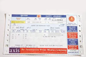 Close Ups Prints: Railway Ticket, Mumbai to Pune Sinhagad Express Central Railway Journey Reservation Ticket