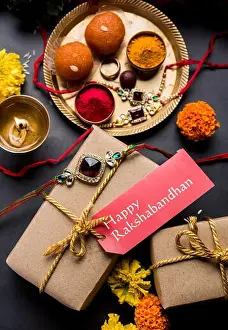 Wristband Prints: Raksha Bandhan / Rakshabandhan Rakhi with Haldi Kumkum rice
