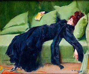 Exhausted Prints: Ramon Casas, Jove decadent (Decadent young woman)