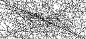 Uneven Prints: Random chaotic lines abstract geometric pattern / texture