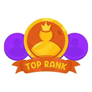 User Interface Prints: Top rank player avatar badge icon