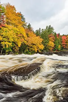 Boulders Prints: Rapids above Buttermilk Falls, Raquette River, Adirondack Park, Hamilton County, New York