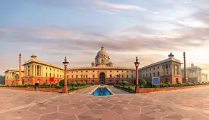 Boulevard Prints: Rashtrapati Bhavan or the Presidential palace, New Delhi, India
