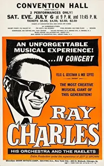 Soul Prints: Ray Charles at Convention Hall (1968) Concert poster