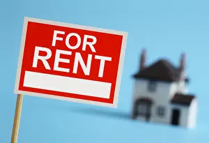 Renting Prints: Real estate agent for rent sign