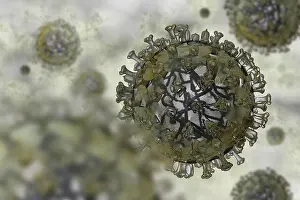 Influenza Prints: Realistic model of flu virus