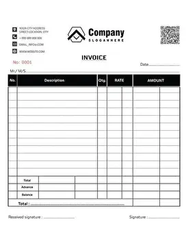 Receipt Prints: Receipt voucher vector template, NCR bill book, vector template image