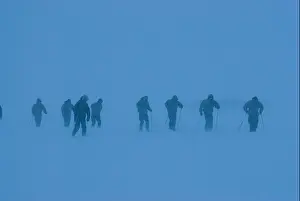 Sled Prints: Recruits on skis Danish Special Forces Sirius Dog Patrol North East Greenland