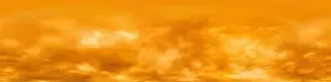 A red burning overcast sunset sky panorama