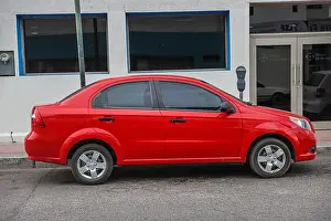 Ford Prints: red car chevrolet aveo. auto rojo Chevrolet Aveo