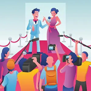 Reporting Prints: Red Carpet Interview