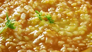 Lentil Prints: Red Curry Rice and Lentil Stew, Indian Lentils With Basmati Rice