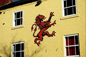 Nottinghamshire Prints: Red Lion Pub Sign