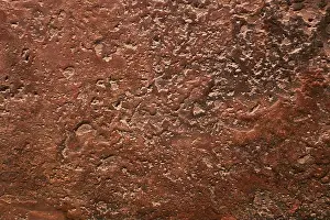 Dent Prints: Red and Orange antique Stone Texture with dent and scratches