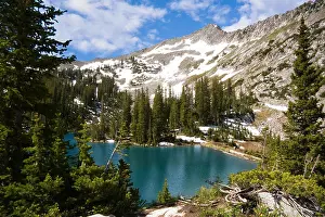 Wasatch Mountains Prints: Red Pine Lake in the Twin Peaks Wilderness Area Wasatch Mountains Utah USA