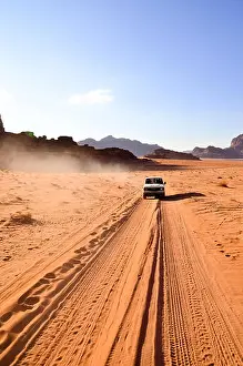 Camel Prints: Red sand desert. Inspire the nature of the beauty scenery in desert