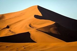 Desert Collection: Red sand dunes under the morning light in Sossusvlei, Namibia