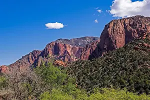 Rugged Terrain Prints: Red Sandstone cliffs in Southern Utah near St. George near Zion National Park