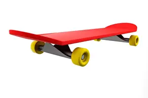 Clipped Prints: Red skateboard