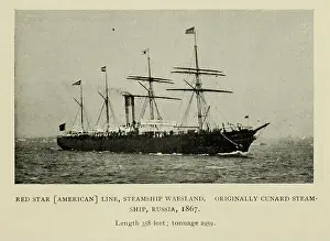 Steamboat Prints: Red Star [American] Line, Steamship