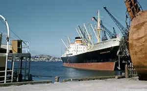 Refrigerated cargo Liner SS Canberra Star berthed at Auckland NZ in1958