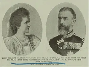 Romanian Prints: Regele Carol si Regina Elisabeta Foto01