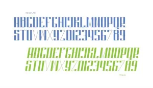 Regular Prints: regular and slanted style alphabet letters and numbers