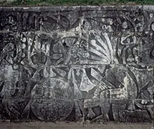 Mayas Prints: RELIEVE DE GUERREROS Y DIOSES MAYA