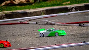 Tarmac Prints: remote control car race competition on tarmac circuit